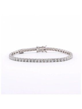 LEKANI 3mm Moissanite Tennis Bracelet S925 Silver 8 in
